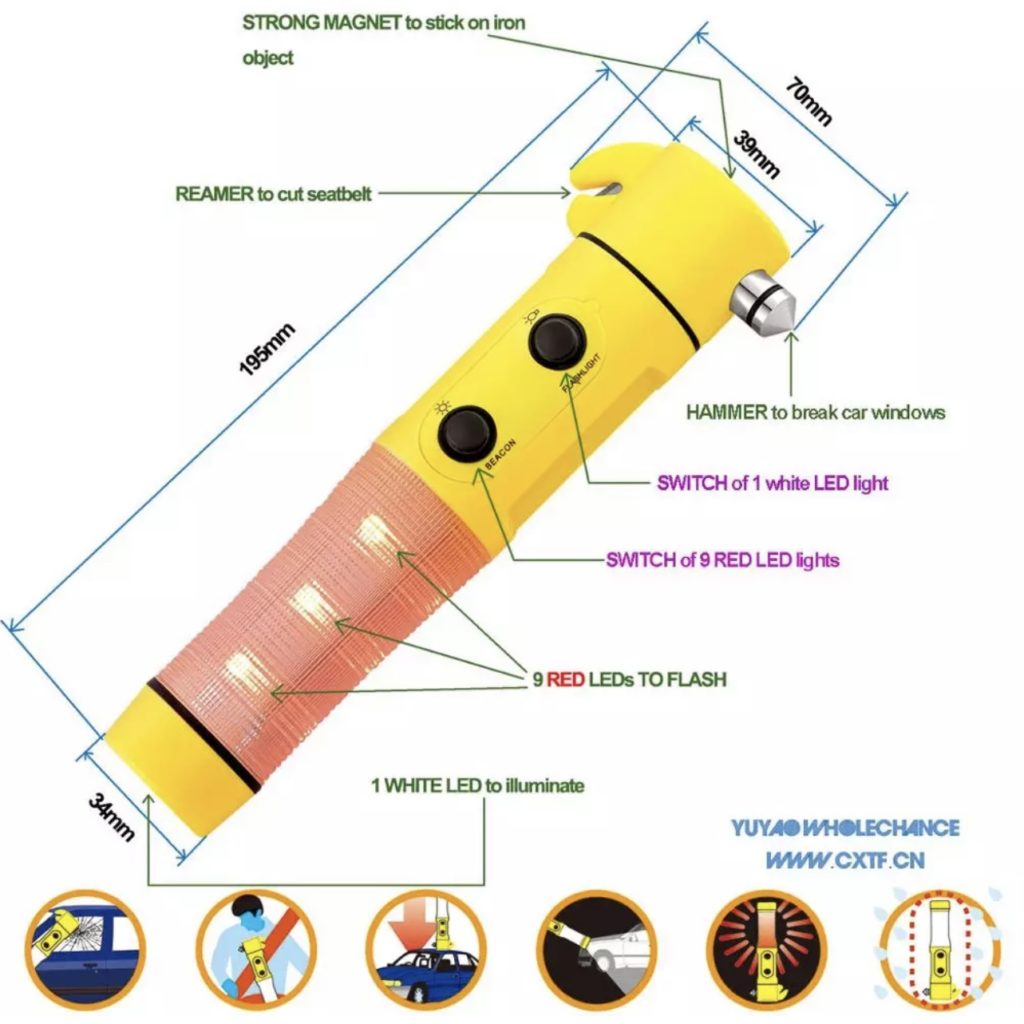 Multi-functional 5 in 1 Emergency Flashlight - Image 4