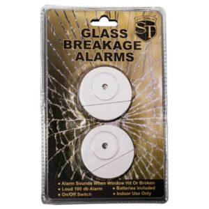 Glass Break Alarm 100dB 2 pack