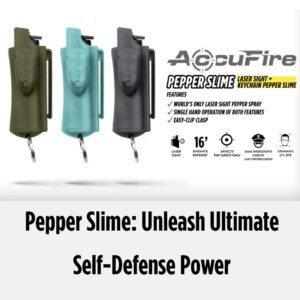 ACCUFIRE PEPPER SLIME - LASER TARGET KEYCHAIN WITH BELT CLIP