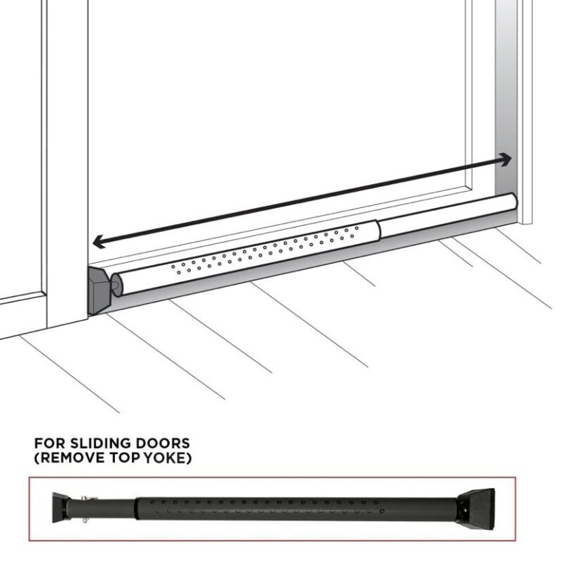DOOR KEEPER WITH ALARM - HEAVY DUTY DUAL FUNCTION SECURITY BAR - Image 5