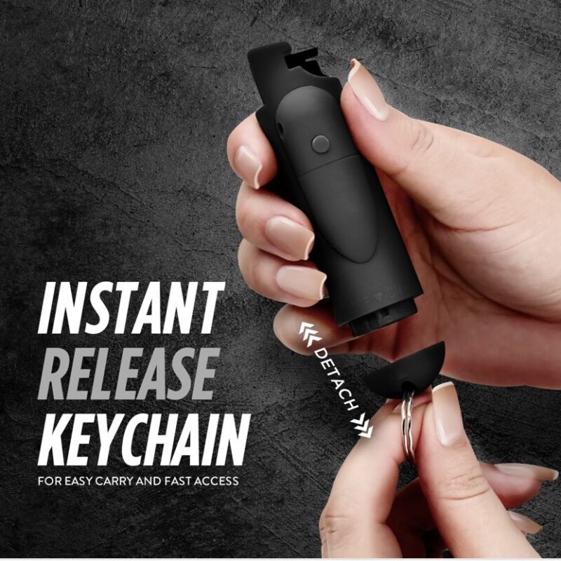 ACCUFIRE 2 LASER ASSIST KEYCHAIN PEPPER SPRAY WITH INSTANT RELEASE SPRAY - Image 2