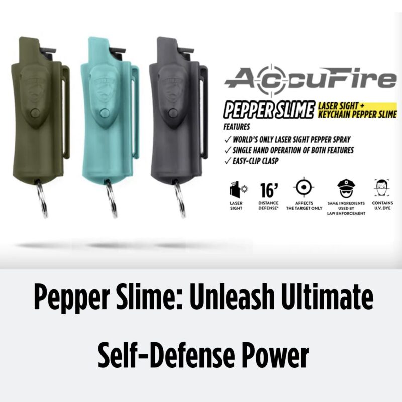 ACCUFIRE PEPPER SLIME - LASER TARGET KEYCHAIN WITH BELT CLIP - Image 2